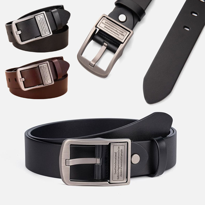 เข็มขัดผู้ชาย แฟชั่น เข็มขัดหนัง PU เข็มขัดลําลอง ใส่ได้ทุกโอกาส belt