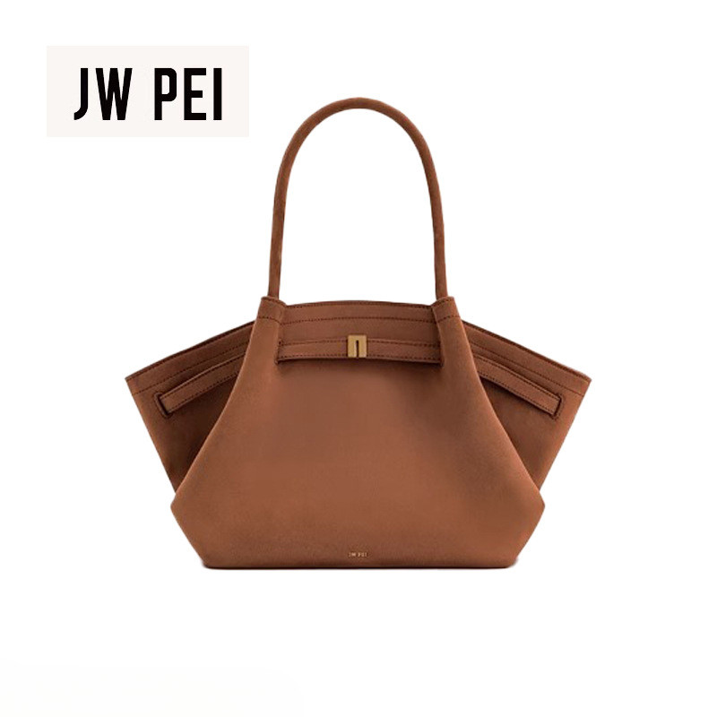 JW PEI กระเป๋าเกี๊ยวขนาดใหญ่ Hana Suede Premium รักแร้ Order กระเป๋าสะพาย Tote Bag