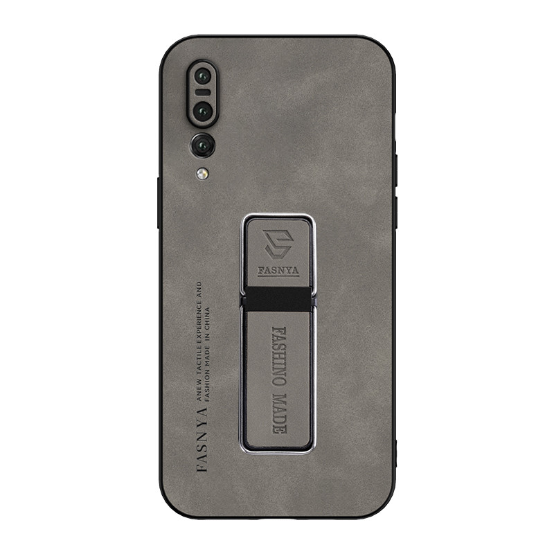 สําหรับ Huawei P20 Pro เคสโทรศัพท์หนังกลับหนังแกะหรูหราพร้อมที่ยึดในรถยนต์แบบแม่เหล็กมัลติฟังก์ชั่น
