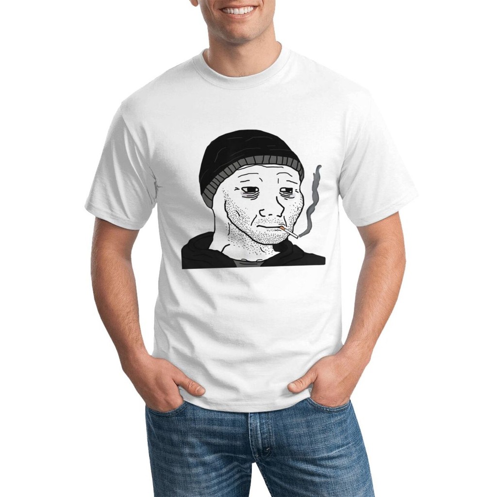 Hip Hop Comics Cute Mens Tops Funny Depressed Wojak Meme