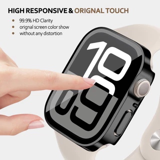 กระจกนิรภัยชุบสำหรับ for Apple Watch Ultra/SE 3 2 49 มม. IWatch Series 11 10 9 8 7 SE 6 5 4 3 40 41 44 45 มม.