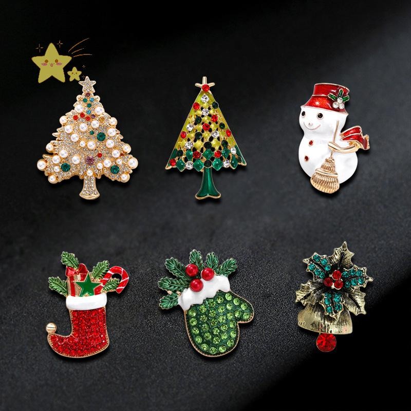 [JBTH] ประณีตคริสต์มาส Snowman เข็มกลัดต้นคริสต์มาส Unisex แฟชั่นเคลือบ Pins จัดเลี้ยง Corsage เสื้อผ้าอุปกรณ์เสริมของขวัญ [JB]