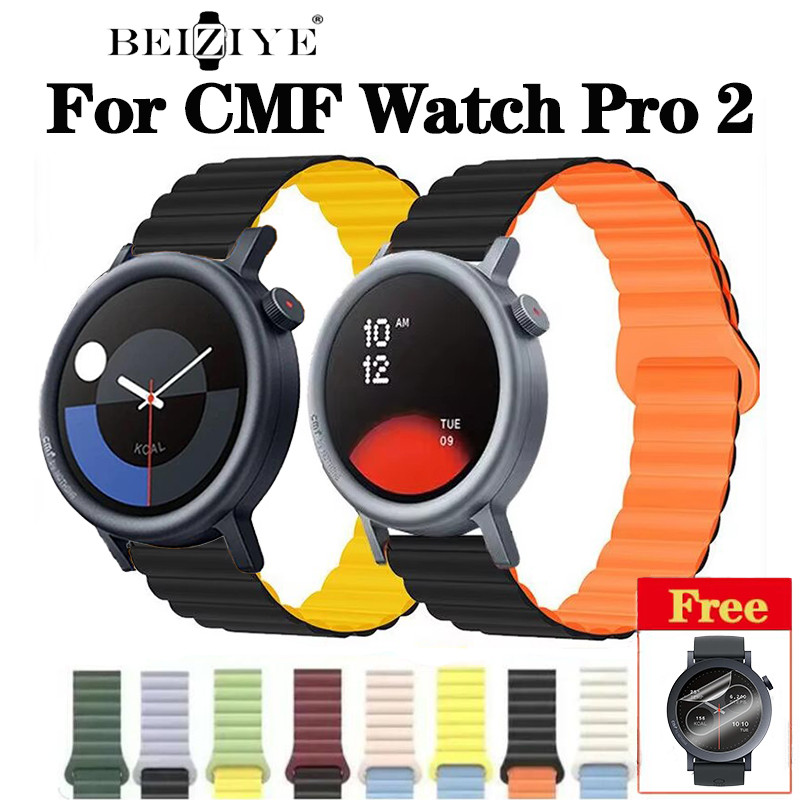 ห่วงแม่เหล็กสําหรับ CMF นาฬิกา Pro 2 สร้อยข้อมือซิลิโคนกีฬาสายคล้องคอสําหรับ CMF โดย Nothing นาฬิกา Pro 2 กีฬาสร้อยข้อมืออุปกรณ์เสริม