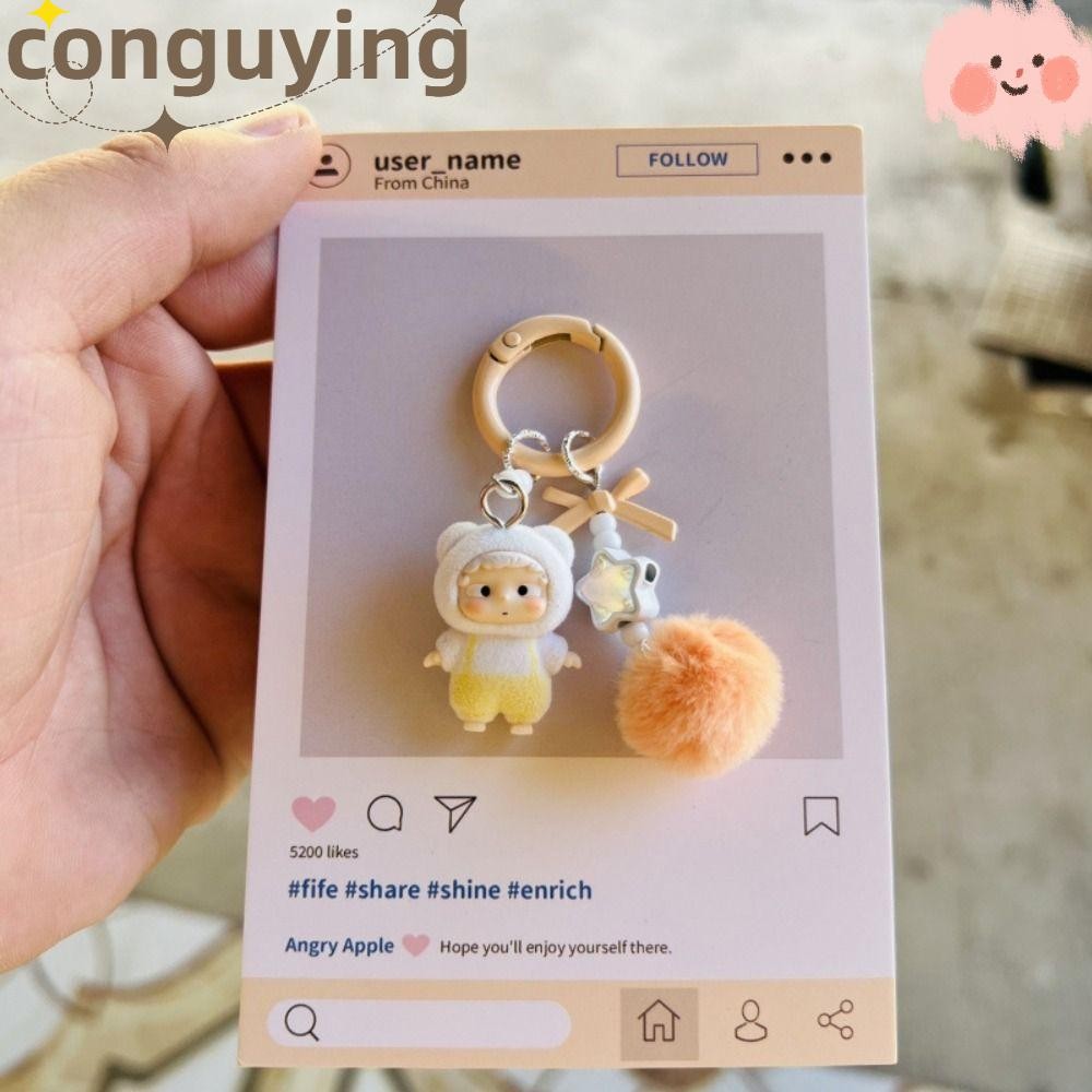 การก่อสร้าง จี้กระเป๋า,หลวมการ์ตูน Heyone Ozai พวงกุญแจ,ตุ๊กตาน่ารัก Flocking POPBEANS พวงกุญแจรถของขวัญ