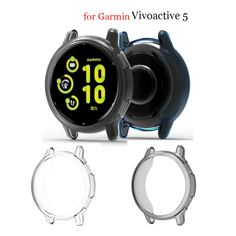 Slim Soft โปร่งใส TPU นาฬิกาสําหรับ Garmin Vivoactive 5 6 /Vivoactive5/Vivoactive6 นาฬิกาซิลิโคนกันชน Protector Shell