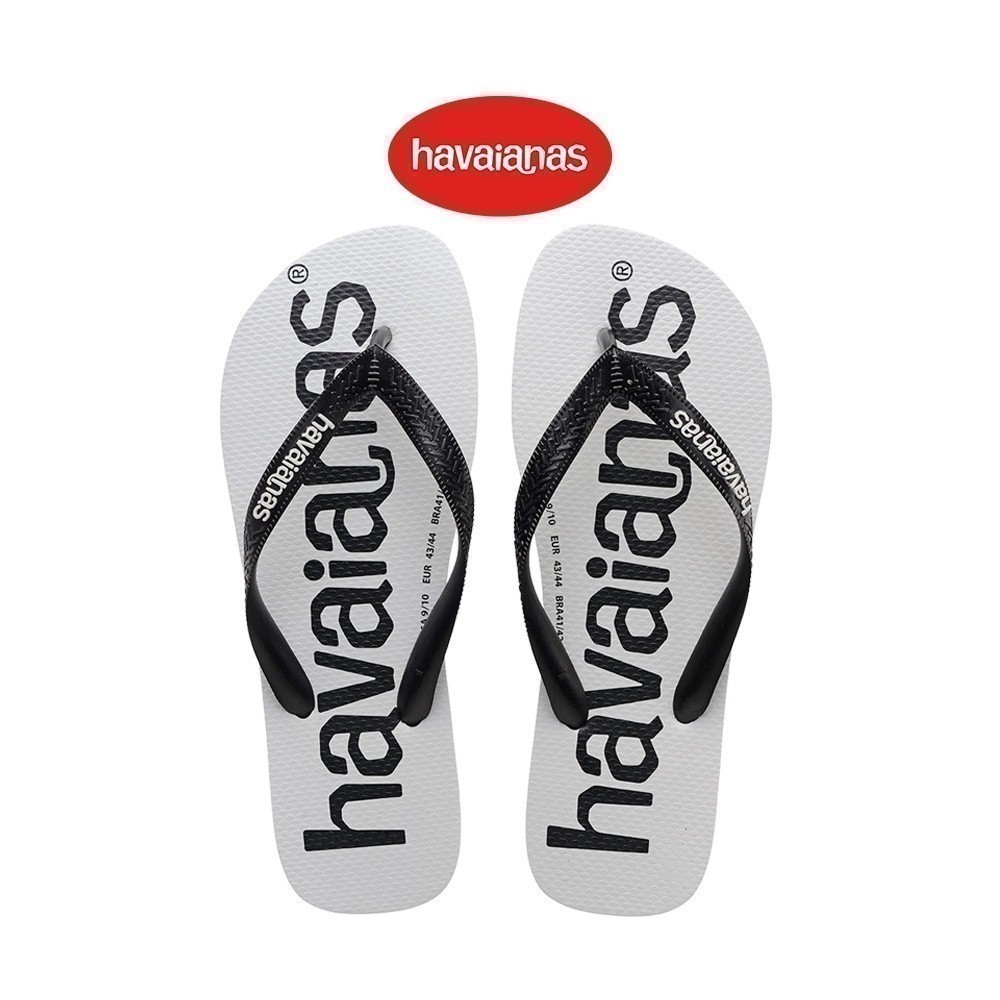 HAVAIANAS รองเท้าแตะผู้ชาย Top Logomania Flip Flops BLACK 41442641069U_C3BKXX