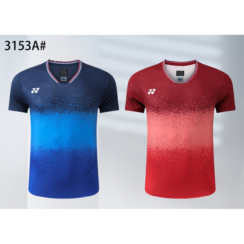 2024 ใหม่ ใช่ เสื้อยืดแบดมินตันแห้งเร็วและระบายอากาศแบดมินตันลําลองหลวมด้านบน 3153
