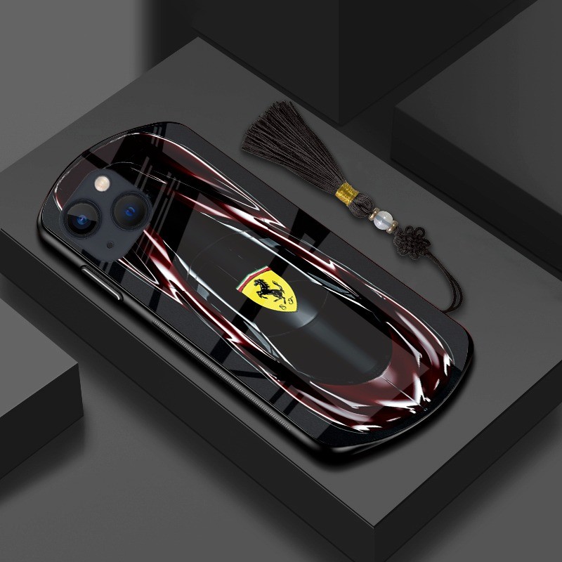 Ferrari Supercar เหมาะสําหรับ Apple 15promax 16promax 14promax 12promax 11pro14plus 15pro 16plus xsmax รูปไข่ Supercar เคสโทรศัพท์เกมเฉพาะ