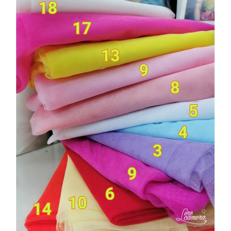 ผ้าเมตร ผ้ามุ้ง ตาข่ายนิ่ม ตกแต่งเสื้อผ้า ชุดเดรส เสื้อ แบ็คดรอป