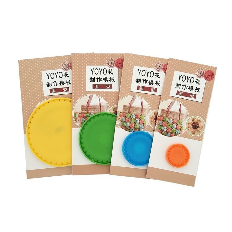 Yixi DIY เครื่องมือจับคู่ข้อความกราฟิกภาษาอังกฤษจีนกวดวิชาผ้าเครื่องทําดอกไม้รอบ YOYO การทําดอกไม้แม่แบบในโกดัง