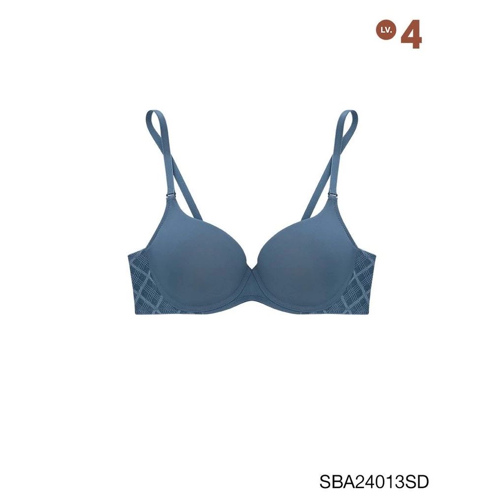 Sabina Doomm Doomm Level 4 เสื้อชั้นใน มีโครง รหัส SBA24013SD - สีเทาเข้ม