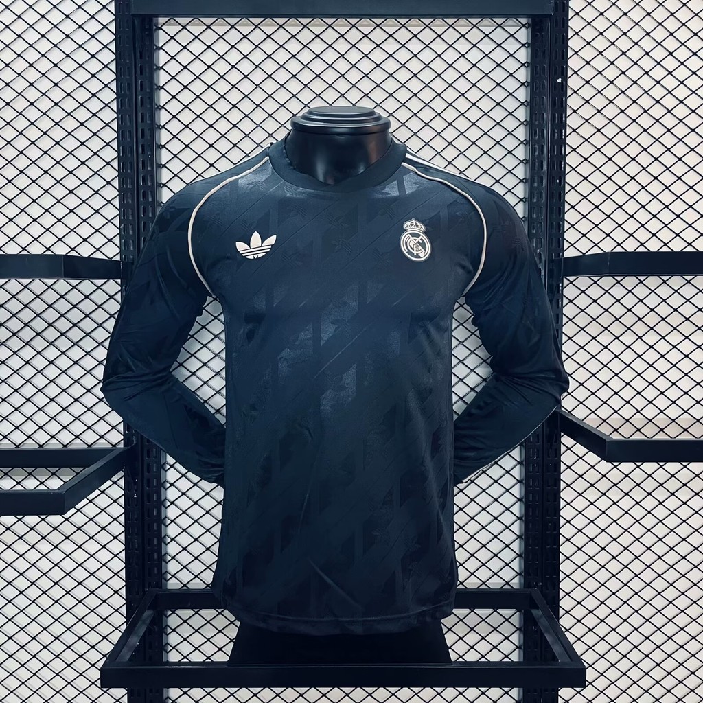 Player Edition 2425 Real Madrid Retro Special Edition Football Long Sleeve Football Top AAA+