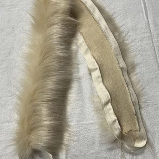 Janfat Fluffy Trim, 1M เลียนแบบ Raccoon Big Fur Collar, DIY เสื้อผ้าอุปกรณ์เสริมแถบขนสัตว์เทียมตกแต่ง