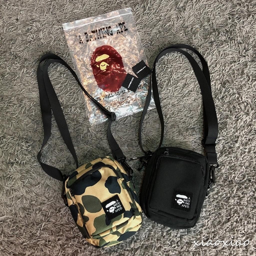Bape Messenger Bag กระเป๋าสะพายไหล่ผู้ชายกันน้ําความจุขนาดใหญ่