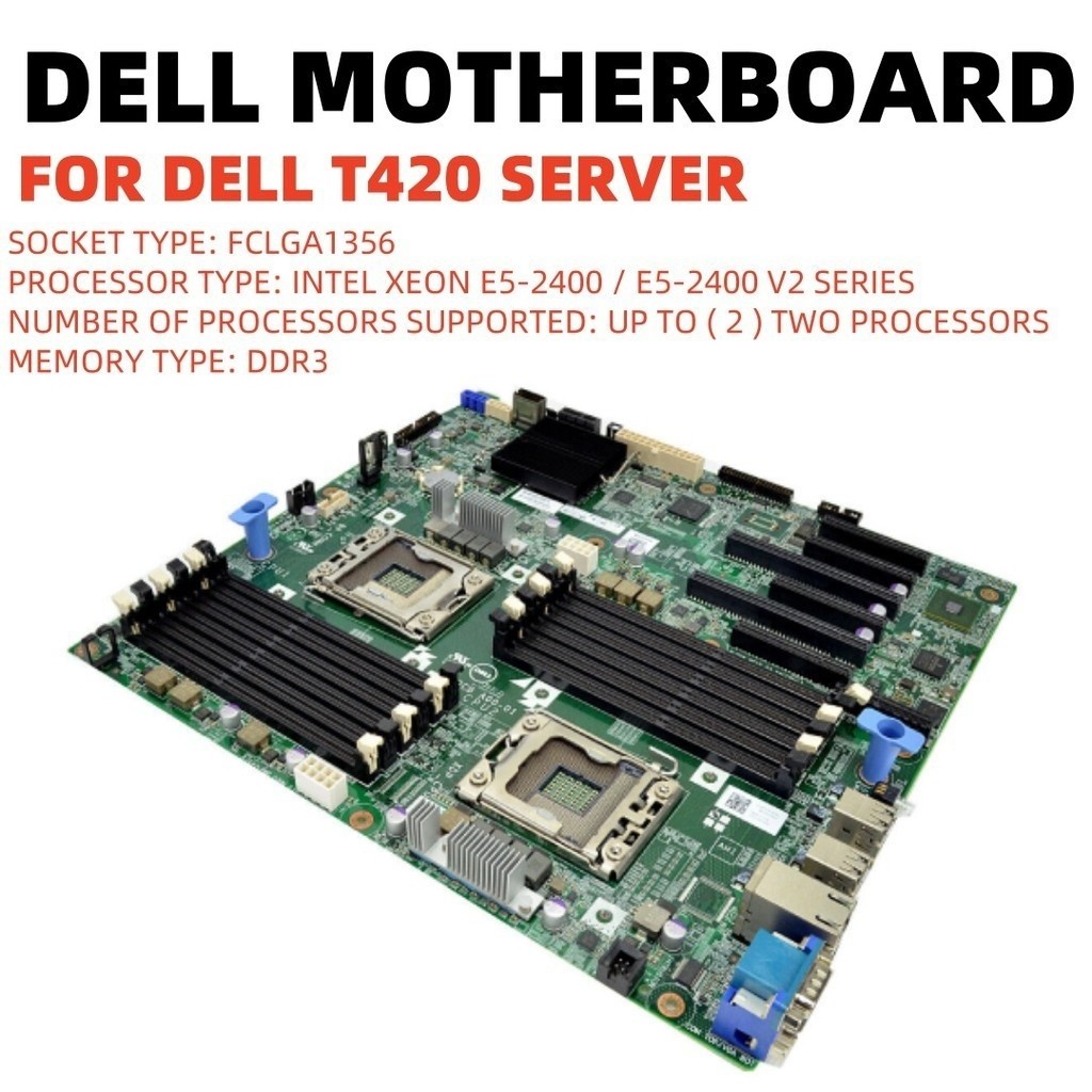 DELL POWEREDGE T420 SERVER MOTHER SYSTEM BOARD RCGCR 3015M 61VPC TT5P2 0RCGCR 03015M 061VPC 0TT5P2