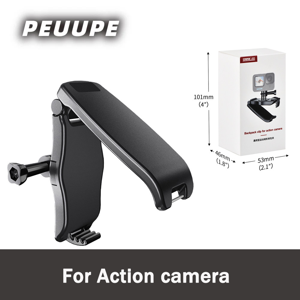 กล้องกีฬากระเป๋าเป้สะพายหลังคลิปสําหรับ DJI Osmo Action 5 Pro/กระเป๋า 3 กระเป๋าเป้สะพายหลังคลิปกล้องกีฬา Insta360 X4 ที่ถอดออกได้ Universal Fixed คลิปขยายอุปกรณ์เสริม