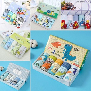 แพ็ก 5ชิ้นสุดคุ้ม! งานสวยแพคกล่อง กางเกงในเด็กชาย ทรงสามเหลี…