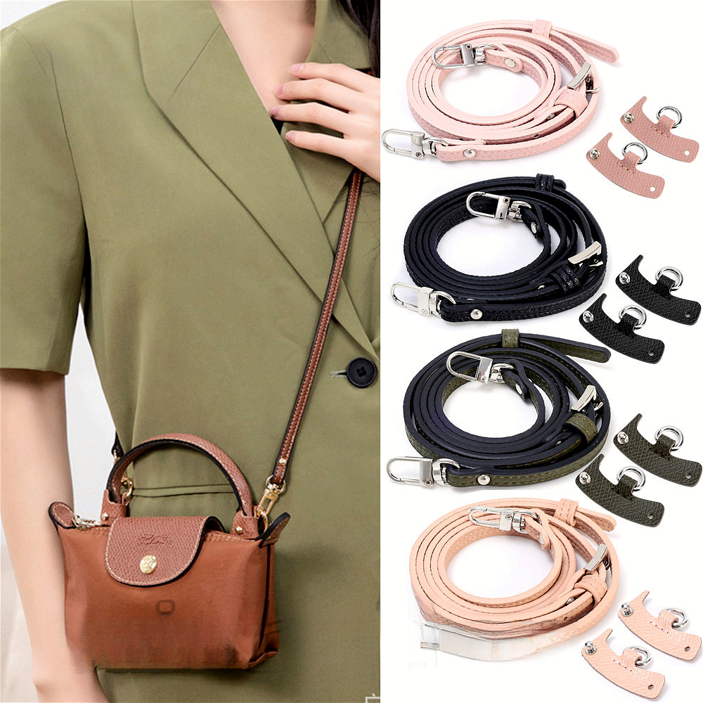 สายคล้องกระเป๋าหนัง DIY แปลงร่าง สําหรับ Longchamp Mini Tote ชุดหัวเข็มขัด ทนต่อการสึกหรอ / อัพเกรดใหม่ สายสะพายข้าง กระเป๋า อุปกรณ์เสริม