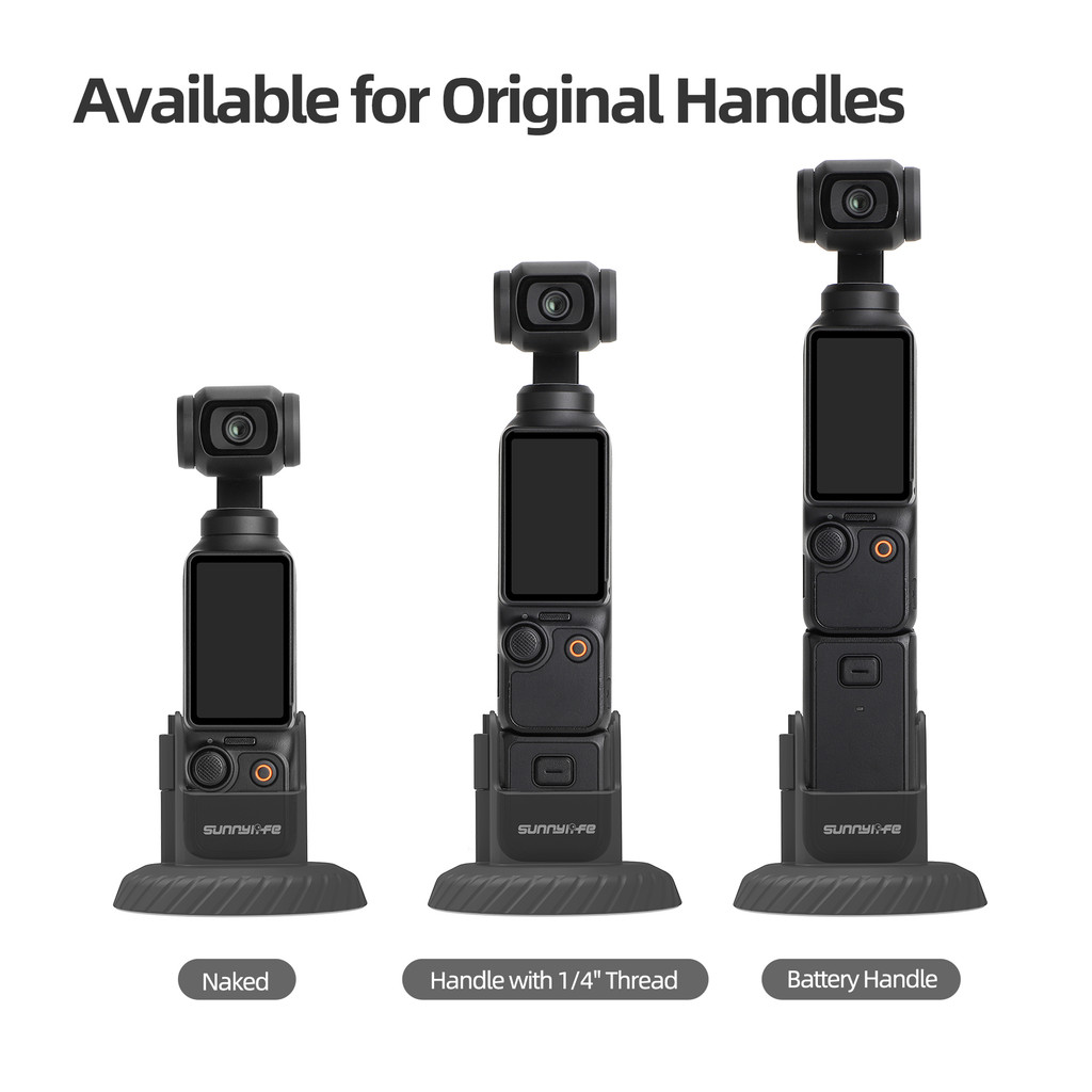 Sunnylife สำหรับ DJI Osmo pocket 3 ฐานแม่เหล็กกลางแจ้ง vlog ยืนเดสก์ท็อปฐานปล่อยอย่างรวดเร็ว