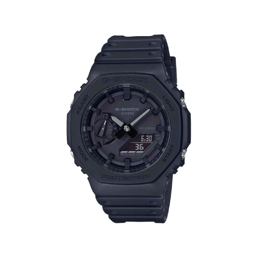 CASIO นาฬิกาข้อมือผู้ชาย G-SHOCK YOUTH รุ่น GA-2100-1A1DR วัสดุเรซิ่น สีดำ