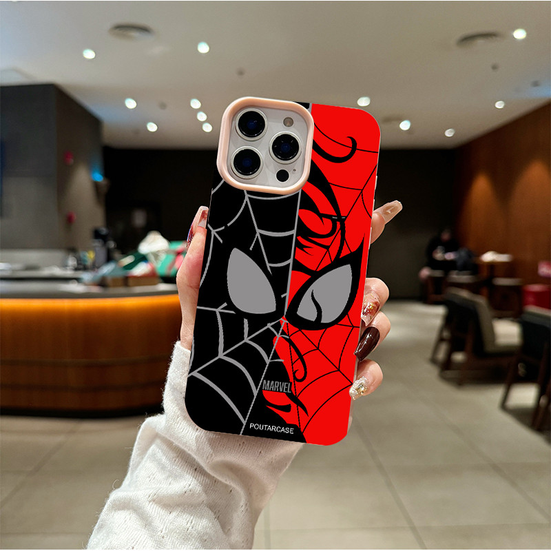 แอปเปิ้ลโทรศัพท์ สไปเดอร์แมน สำหรับ iPhone เคสไอโฟน 13 12 11 PRO MAX X XS MAX 16 15 14 XR 7/8PLUS จัดส่งจากประเทศไทย - รูปที่ 2