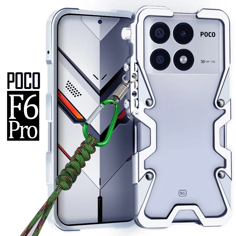 หรูหราอลูมิเนียมกรอบโลหะกันชนเคสโทรศัพท์สําหรับ Xiaomi Mi poco X6 Pro neo X5 Pro M6 Pro F5 F6 Pro กันกระแทกฝาครอบ
