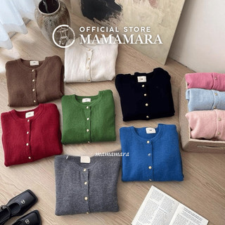 MAMAMARA - 35 WARNA | Cardigan Rajut Basic Wol Knit Full Warna Lembut Halus Simple Outer Daily Wear Knitwear Wanita Atasan Tebal