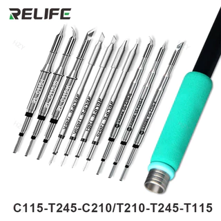 Relife Super Fine C210 T245 C245 หัวแร้ง C210 C115 หัวแร้งสําหรับ GVM T210 GVM T115 Professional สถานีบัดกรี