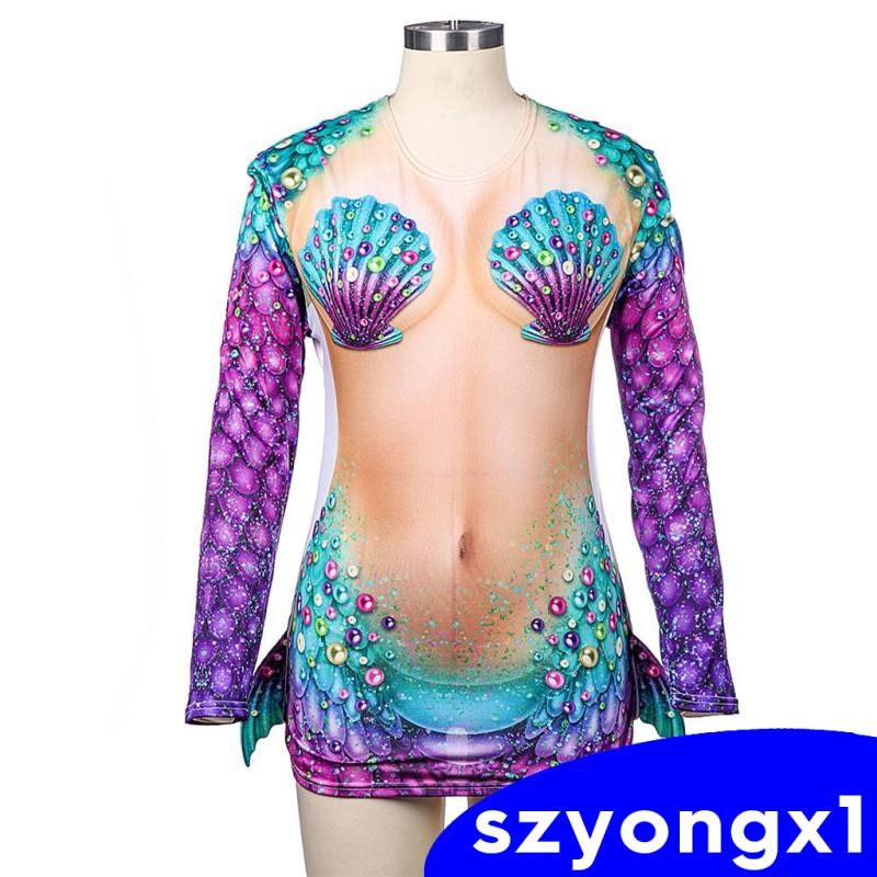 [Szyongx1] เครื่องแต่งกายที่มีเปลือกหอยพราว,ชุดแต่งกายฮาโลวีนคริสต์มาสแฟนซีปาร์ตี้เครื่องแต่งกาย 2D คอสเพลย์อุปกรณ์เสริม