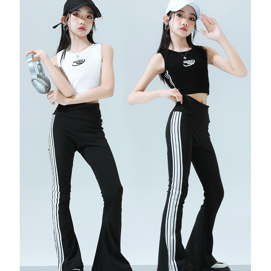 15-75KG ชุดเต้นเด็ก ชุดเต้นแจ๊ส เด็กผู้หญิง เสื้อ ชุด cover dance ชุดฮิปฮอป กางเกง ชุด cover dance เ