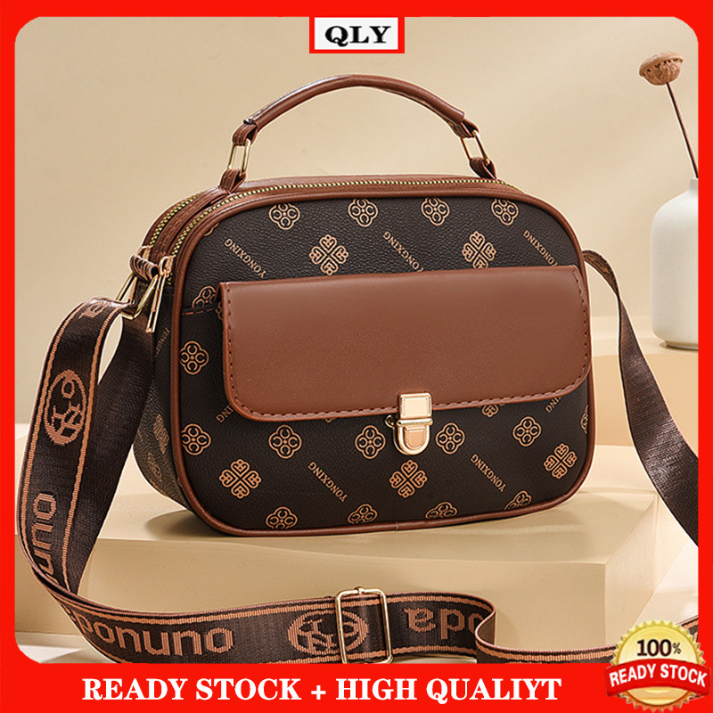 กระเป๋าสะพายข้างไหล่เดี่ยวพิมพ์ลายแฟชั่นสําหรับผู้หญิงกระเป๋าถือมัลติฟังก์ชั่นความจุขนาดใหญ่