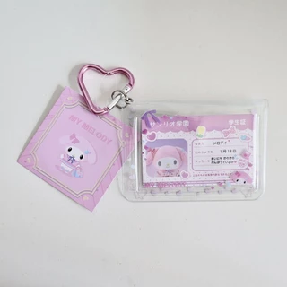 ผู้ถือบัตร PVC โปร่งใสกระเป๋าปวดขนาดเล็ก Gumei นักเรียน ID 10 ซม. ที่เก็บการ์ดขนาดเล็กผู้ถือบัตร