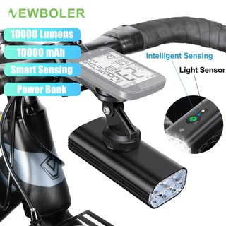 NEWBOLER 10000 Lumens เซ็นเซอร์อัจฉริยะจักรยานด้านหน้า 10000…