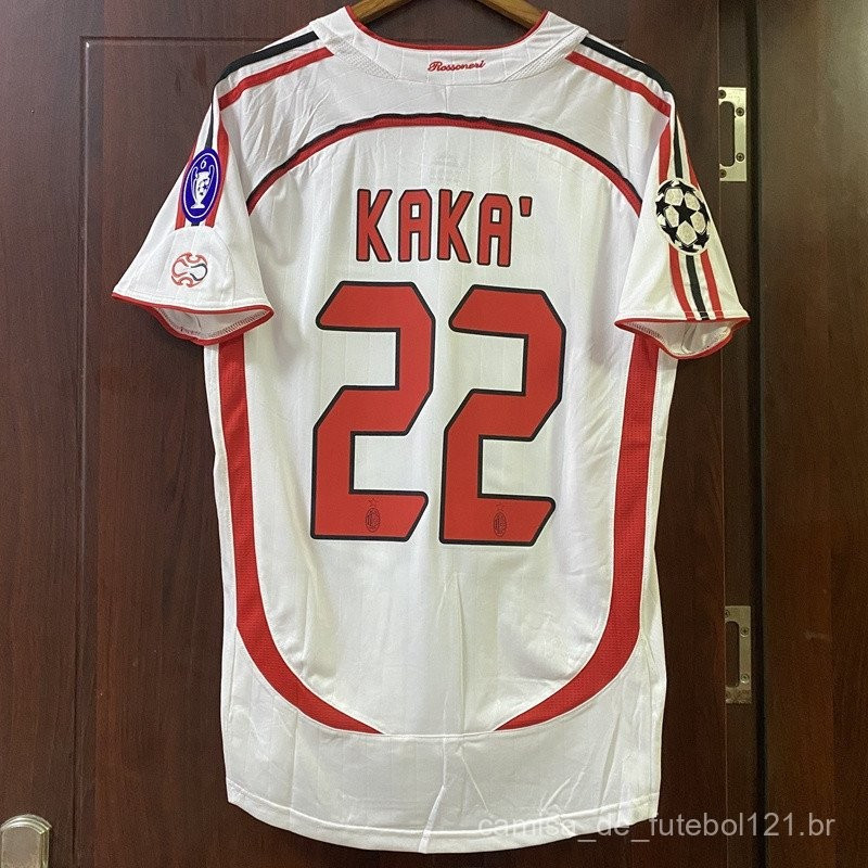 UEFA Champions League Retro 0607 เสื้อ 22 Corps 3 Maltini 99 Ronaldo เสื้อเชิ้ตสีขาว 6AJR G5MZ