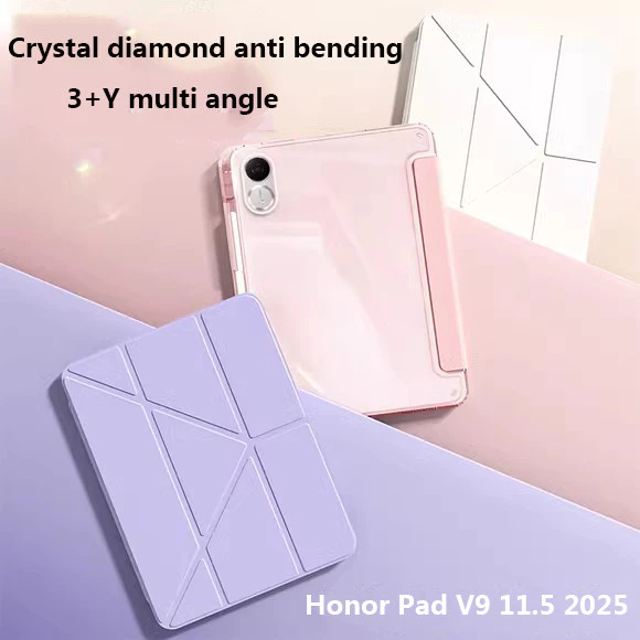 อะคริลิคใส Y-พับสําหรับ Honor Pad V9 11.5" 2025 X9a X9 Pro 11.5 นิ้ว X8a 11 ฝาครอบป้องกันพร้อมช่องเสียบปากกา