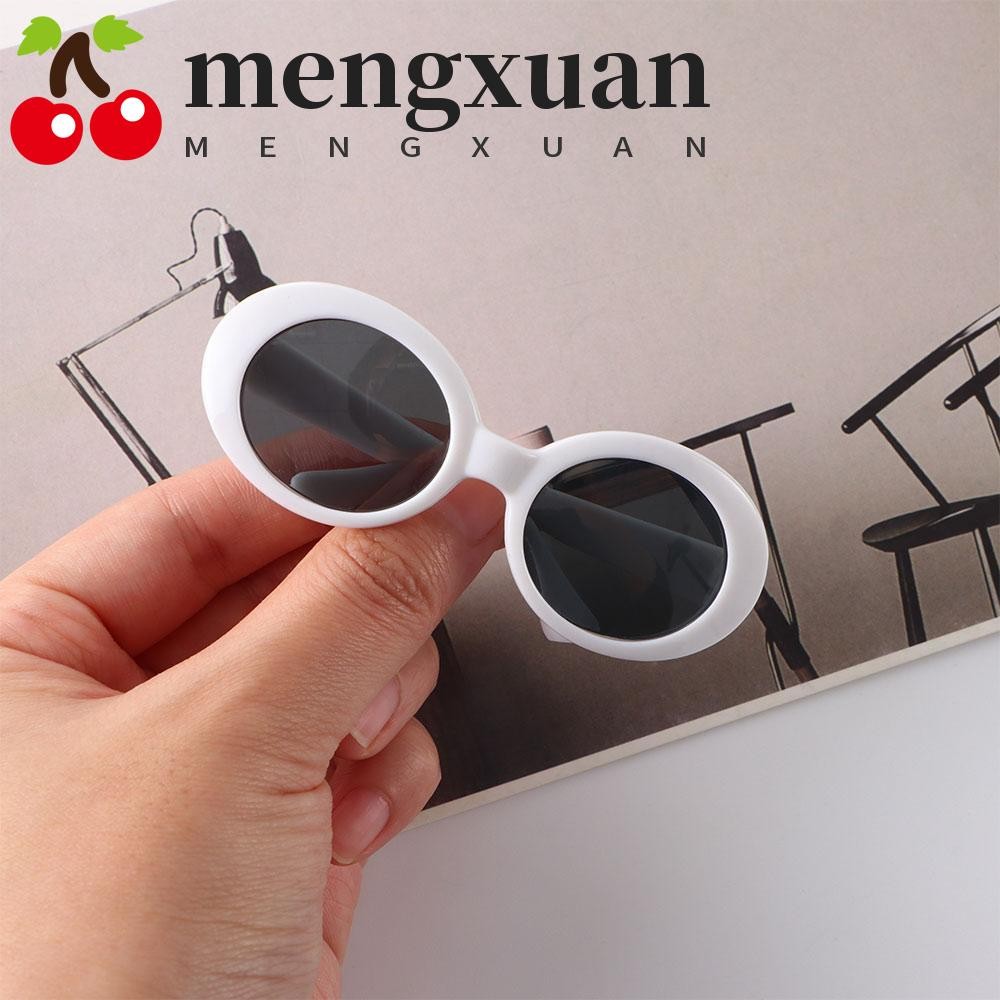 MENGXUAN แมวแว่นตากันแดดรอบพลาสติกสัตว์เลี้ยงแว่นตาสัตว์เลี้ยงอุปกรณ์เสริมสําหรับแมวขนาดเล็กภาพ Props สัตว์เลี้ยง Party Decor