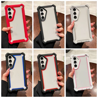 SAMSUNG เกราะกันกระแทกเบาะใสเคสป้องกันการตกสําหรับSamsung Galaxy A57 A37 A17 A07 A56 A55 A54 A36 A35 A34 A24 A16 A15 A06 Note20 Ultra Heavy Duty Hardปกหลัง