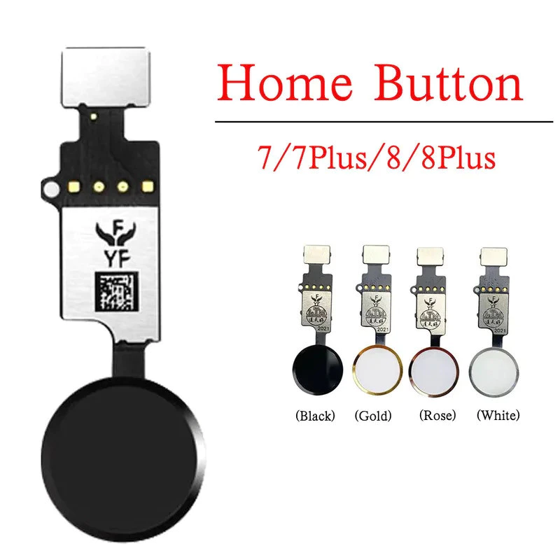 ปุ่ม Home Flex Cable สำหรับ iPhone 7/8 Plus ไม่มี Touch ID