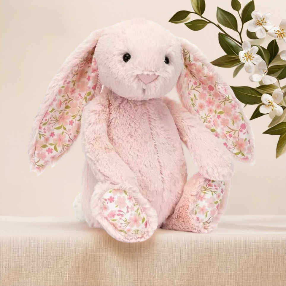 ดอกไม้อีสเตอร์หูกระต่าย Plushie 31 ซม. 36 ซม. 18 ซม. Embrace Candy กระต่าย