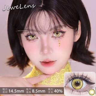 JEWELENS 1 คู่คอสเพลย์คอนแทคเลนส์สีสีเหลืองนักเรียน Halloween Softlens