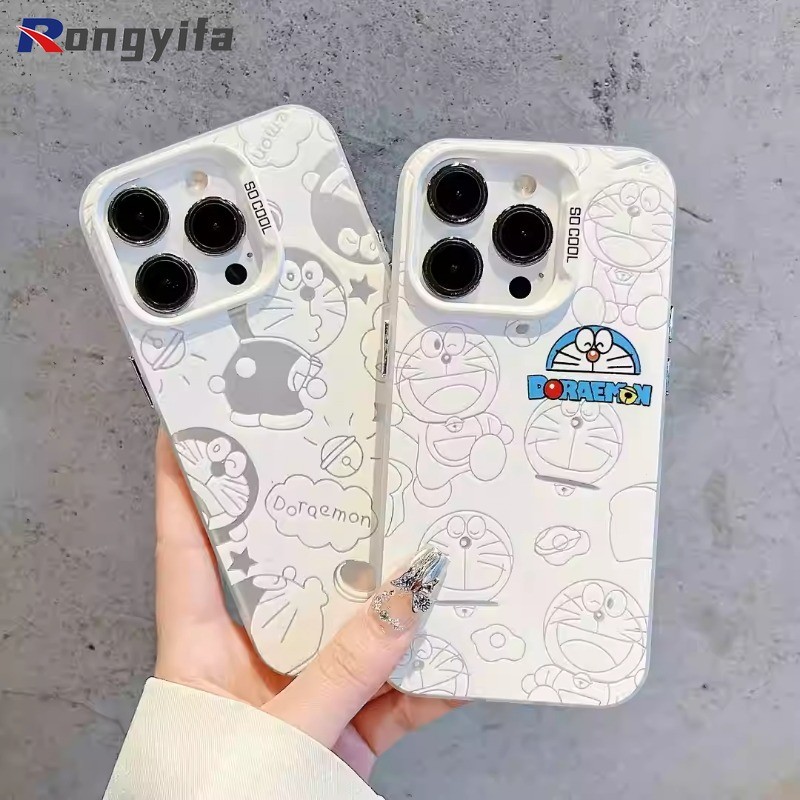 น่ารักโดราเอมอนเคสโทรศัพท์สําหรับVivo X200 Pro Mini X100 X100S X90 X80 X70 X70T X60 Pro V23 V20 Pro 