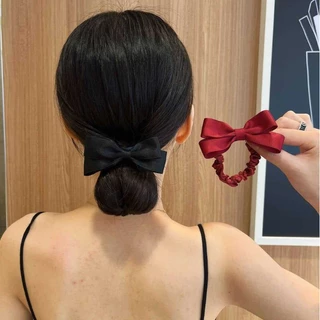 เจ้าหญิงสาวหางม้าสูง Bowknot เชือกผมผูกผม Scrunchies เครื่องประดับผม