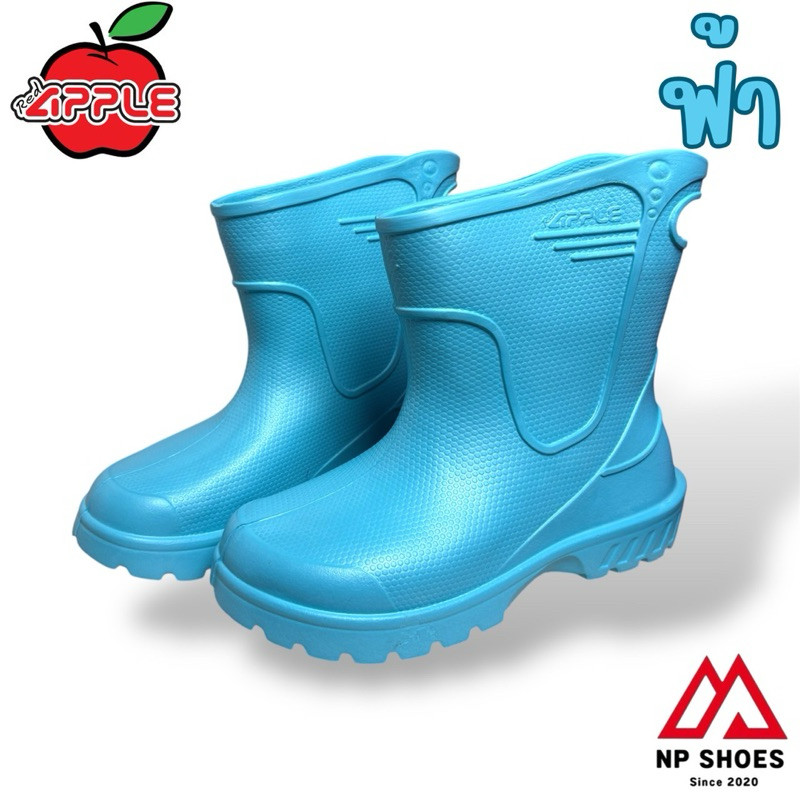 รองเท้าบูทไฟร่อน เบา แบรนด์ Appleรองเท้าบูทข้อสั้นกันน้ำ หลากสี มีหูหิว ถือสบาย สวมใส่ง่ายไซส์9-11.5 - รูปที่ 5