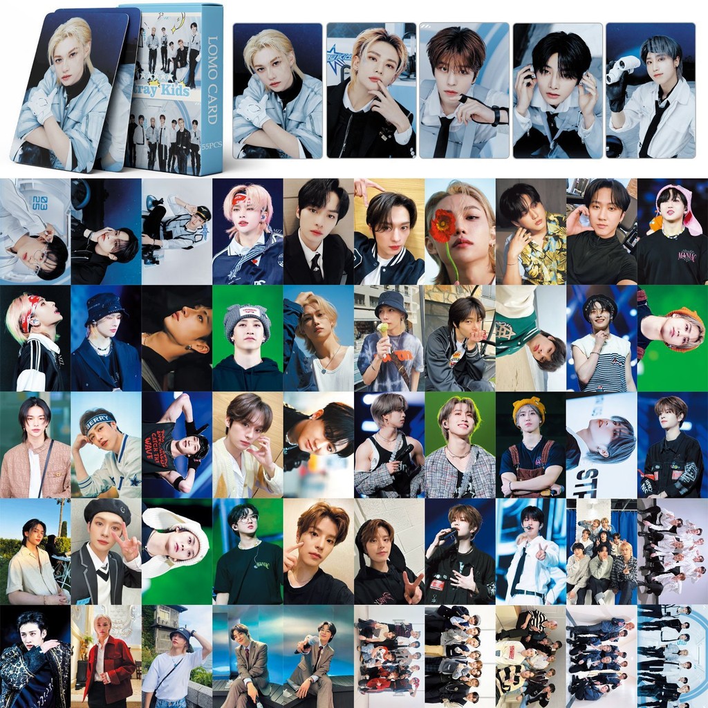 55 Straykids Cards พัดลมพบ Photocards Fang Chan Lee Min Ho Seo Changbin Hwang Hyun Chen OUXXK2