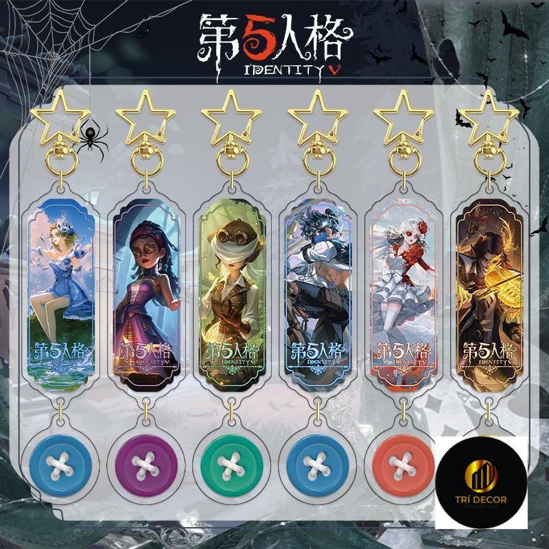 (CUT) พวงกุญแจ IDENTITY V Fifth Personality พิมพ์ด้วยภาพอะนิเมะเกม micha ในอะคริลิคจิบิน่ารัก