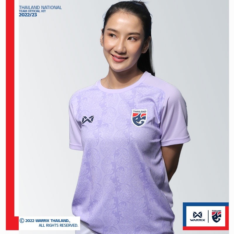 Warrix ชุดทีมชาติไทย 2022/23 (เวอร์ชั่นเชียร์) (WA-224FBATH53) เสื้อยืดท็อป