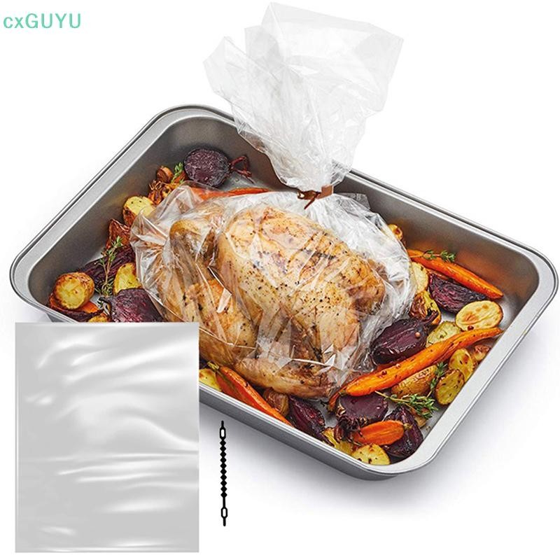[cxGUYU] 10/20pcs Turkey Bag เตาอบ Roasg กระเป๋าเบเกอรี่หม้อหุงช้า Turkey Baking Bag Crock Pot Liners สําหรับทําอาหาร PRTA