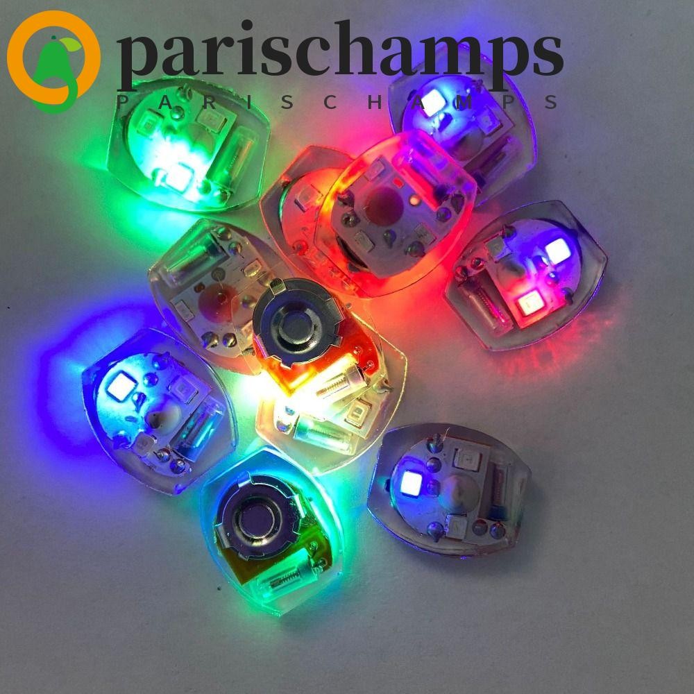 Parischamps ไฟ LED รองเท้า 10 ชิ้น, โคมไฟอิเล็กทรอนิกส์การเคลื่อนไหวขนาดเล็กพลาสติก, ตกแต่งรองเท้าเรืองแสงเรืองแสงไฟสั่นผู้หญิงผู้ชาย
