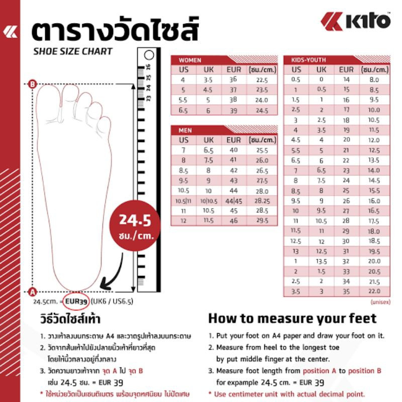 Kito  รองเท้าแตะกีโต้ รุ่น AH170 Size 36-43 พื้นนุ่ม ของแท้ 100%+++!!!