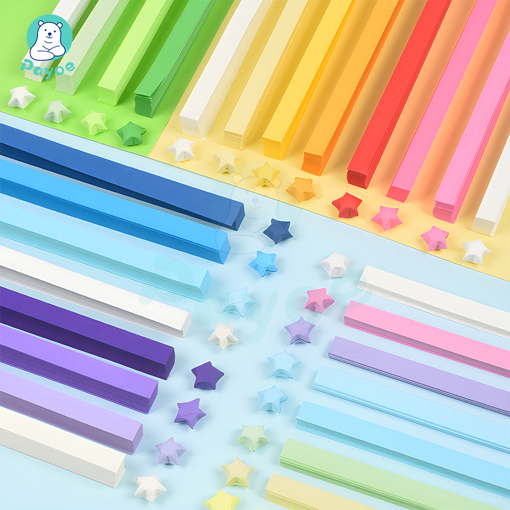 PAYOE กระดาษสี กระดาษพับดาว 540แผ่น อุปกรณ์ทำงานประดิษฐ์